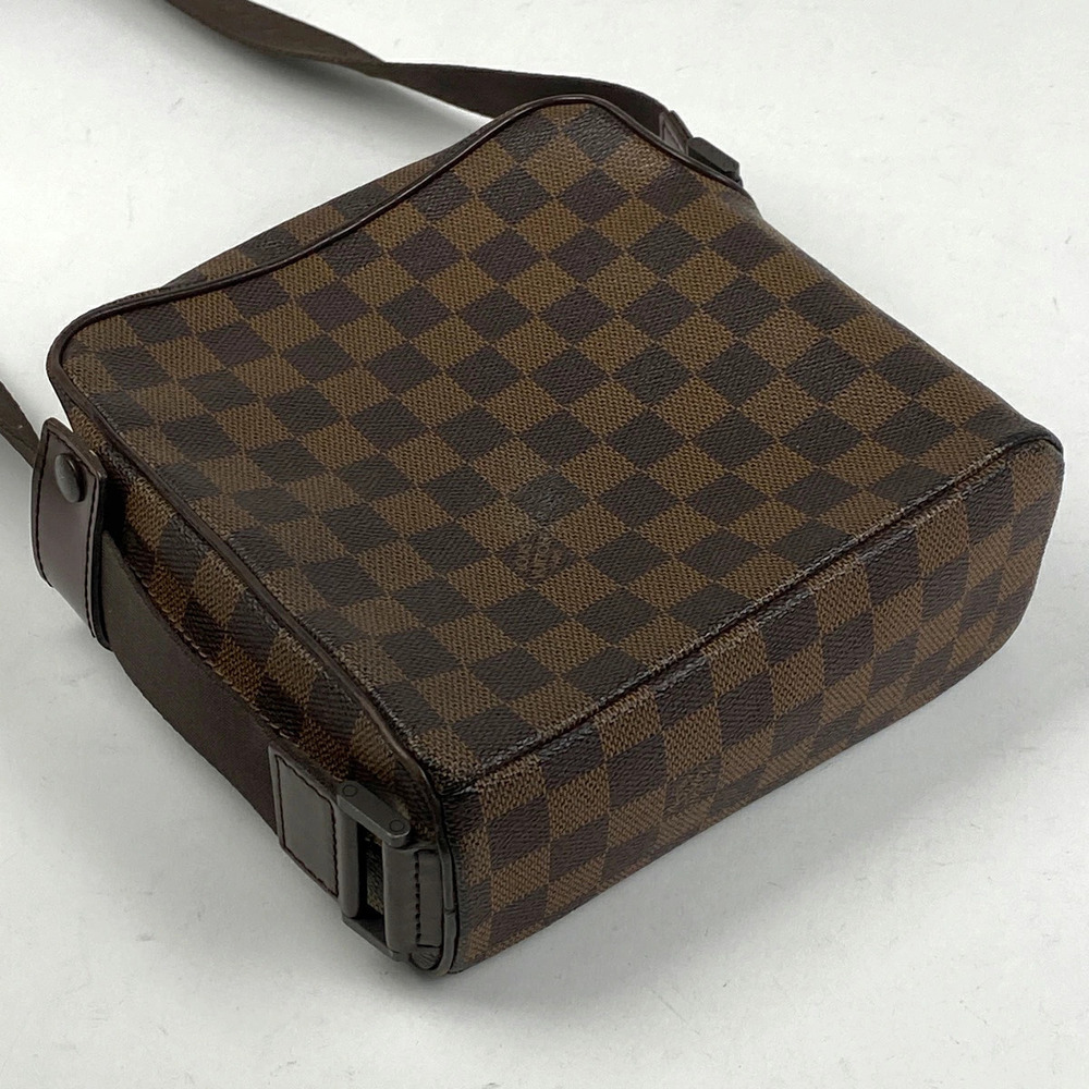 Louis Vuitton Brown Shoulder Bag Olaf Damier